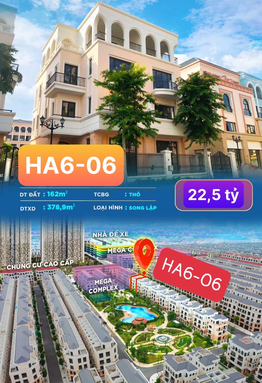 Biệt thự Hải Âu 6 Vinhomes Ocean Park 2 The Empire