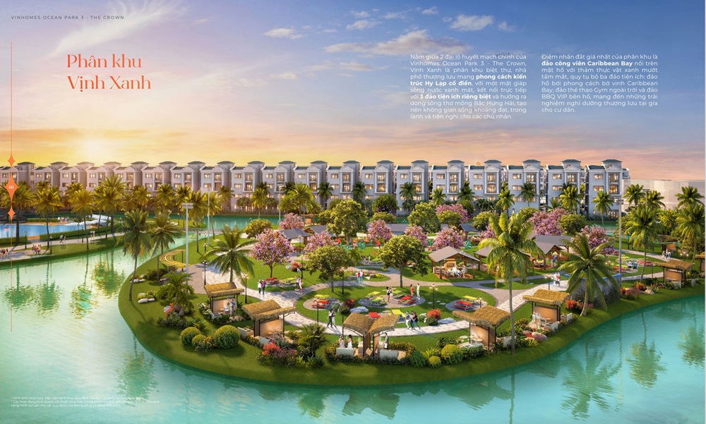 Biệt thự phân Khu Vịnh Xanh Khu đô thị Vinhomes Ocean Park 3