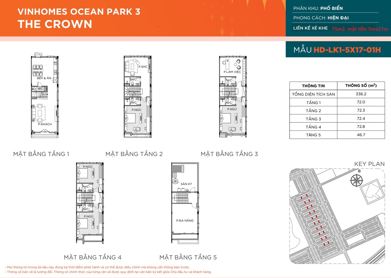 Layout thiết kế căn 75m2 Phố Biển Vinhomes Ocean Park 3