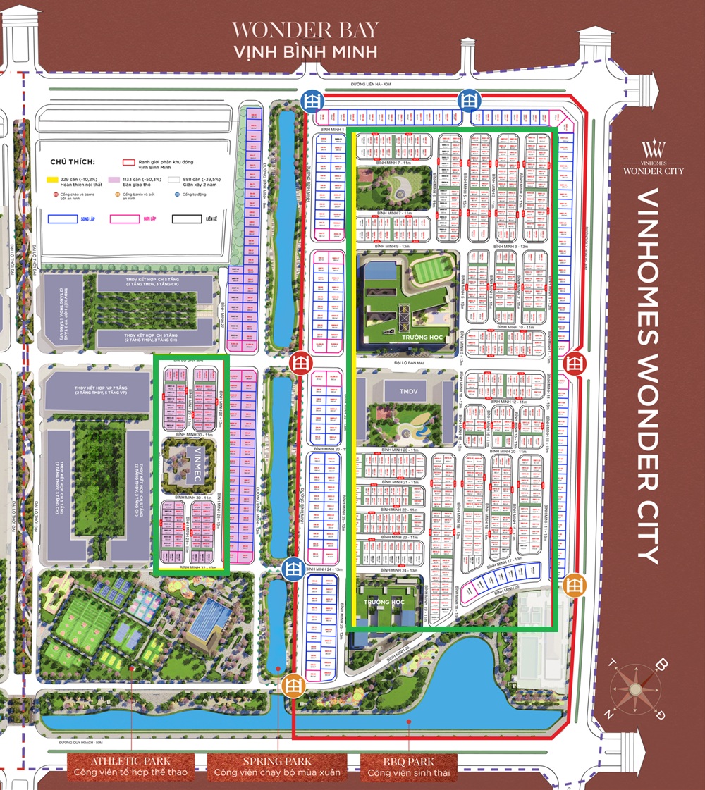 Bán liền kề Bình Minh Vinhomes Wonder City Đan Phượng