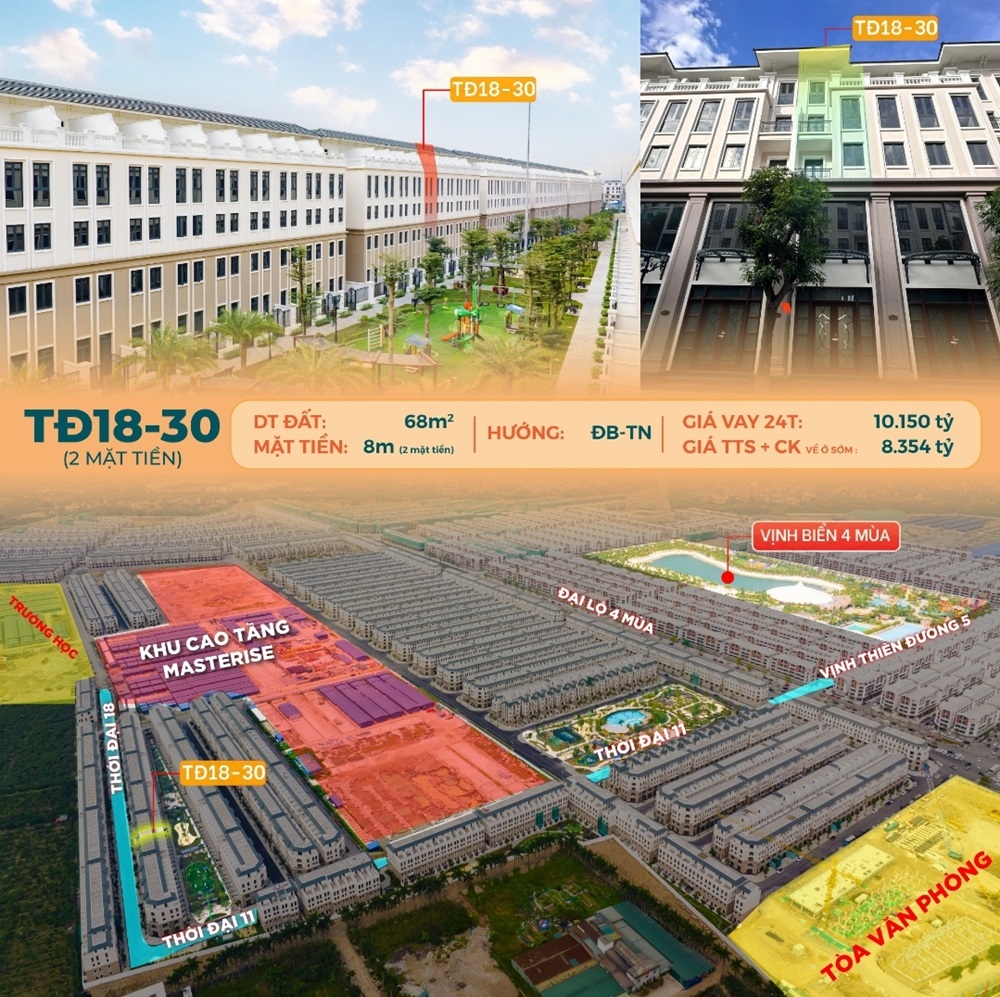 Thời Đại 18 căn 30 giá rẻ