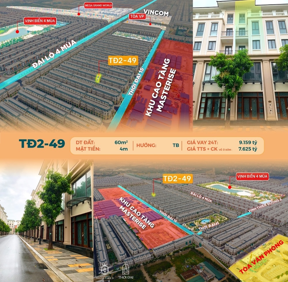 Thời Đại 2 lô 49 Vinhomes Ocean Park 3