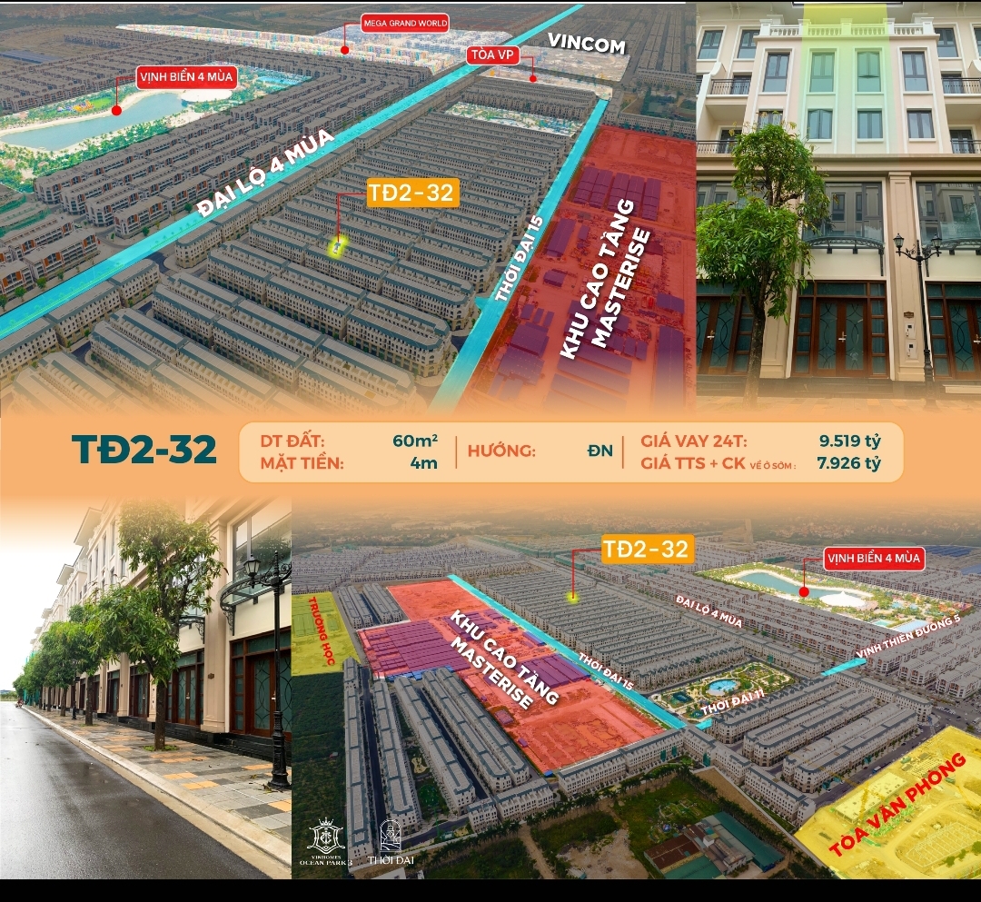 Thời Đại 2 ô 32 Vinhomes Ocean Park 3