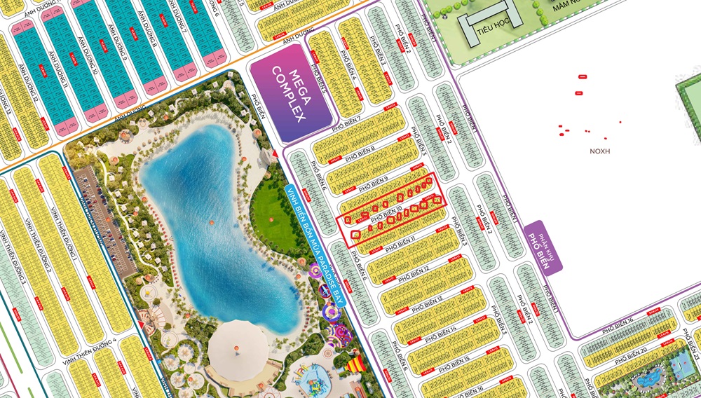 Bán liền kề Phố Biển 10 Vinhomes Ocean Park 3 The Crown Hưng Yên