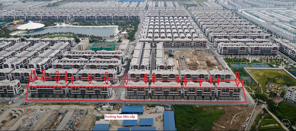 Bán shophouse Ánh Dương 1 mặt trường học Vinhomes Ocean Park 3 The Crown Hưng Yên