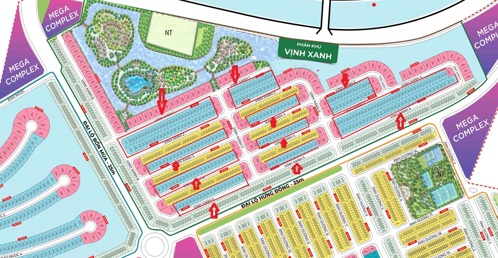 Biệt thự song lập Vịnh Xanh Vinhomes Ocean Park 3 The Crow Hưng Yên giá rẻ
