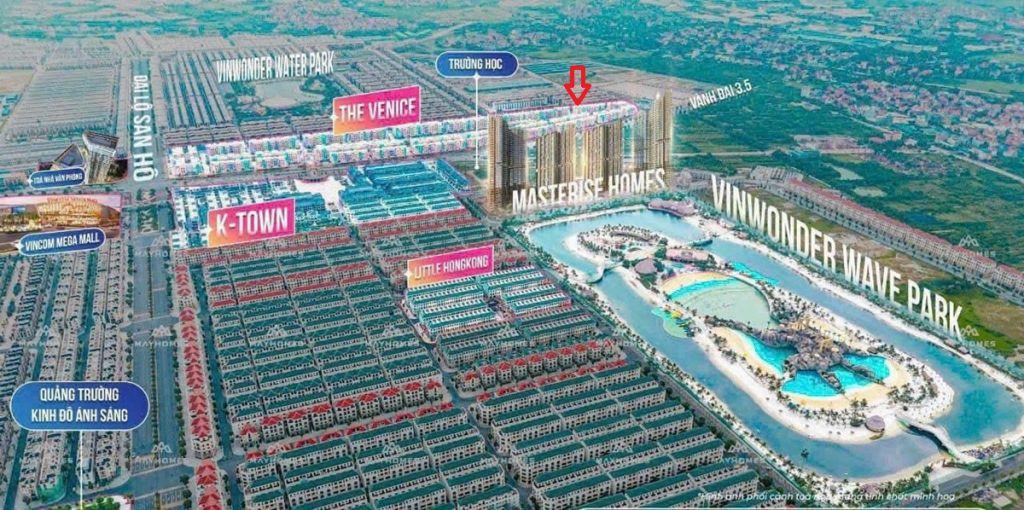 Vị trí Lumière SpringBay Vinhomes Ocean Park 2
