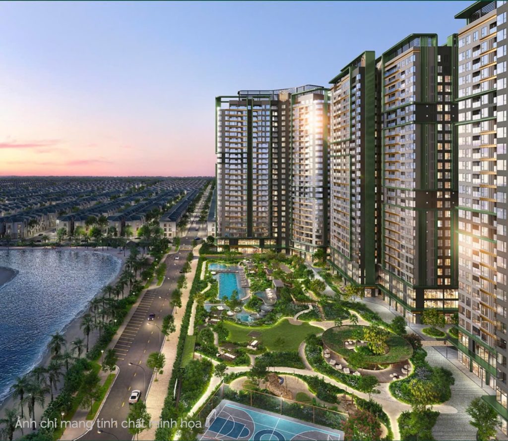 Cảnh quan Lumière SpringBay Vinhomes Ocean Park 2 chiết khấu 20%