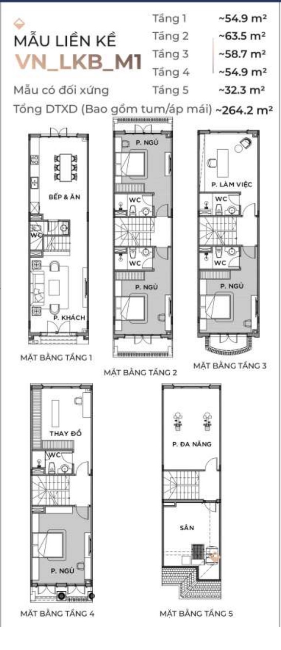 Layout thiết kế đơn lập Vinhomes Ocean Park 2 The Empire