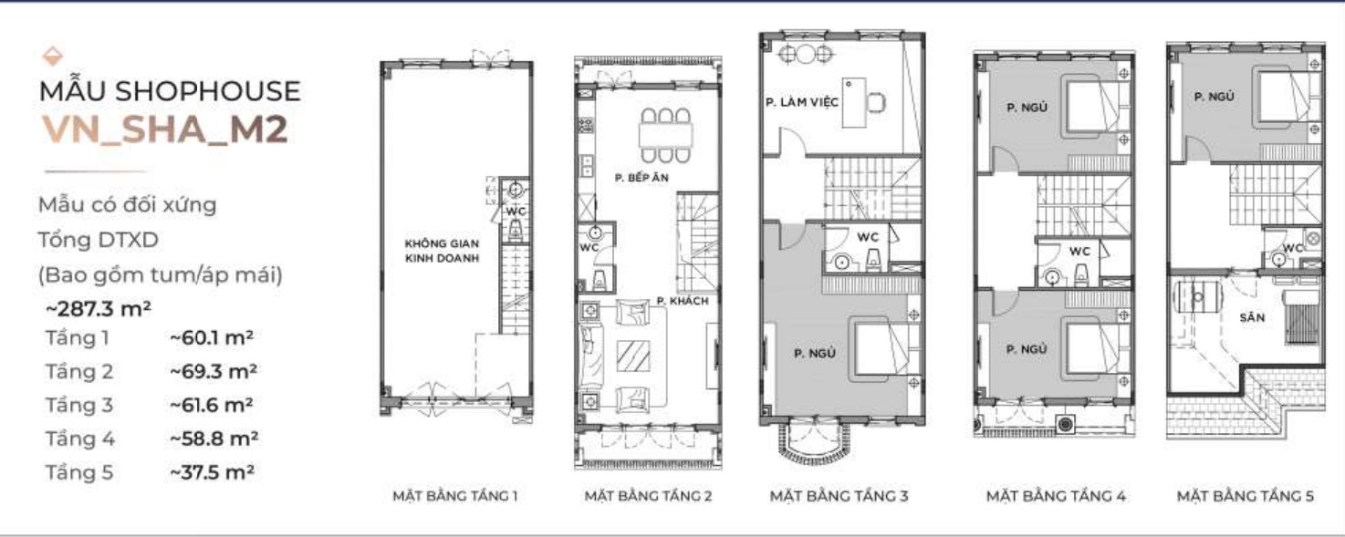 Layout thiết kế đơn lập Vinhomes Ocean Park 2 The Empire