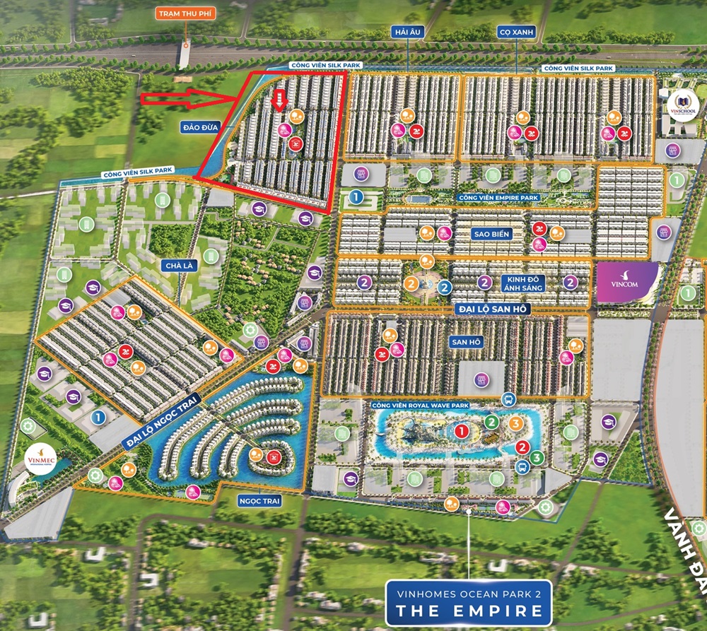 Phân khu Đảo Dừa Vinhomes Ocean Park 2 The Empire Hưng Yên